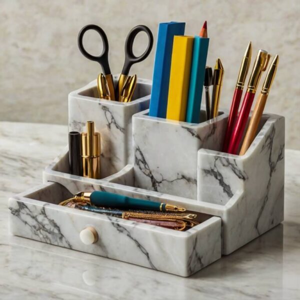 Cambria Cambria White Quartz Desk Organizer - Image 4