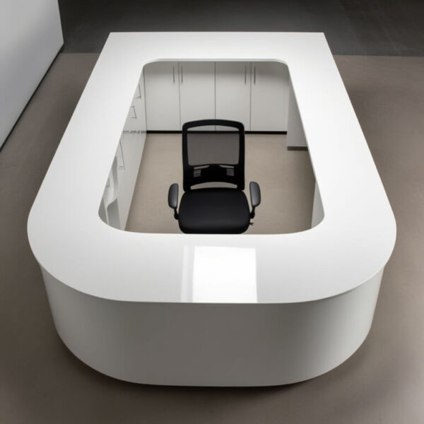 Cambria Cambria White Quartz Reception Desk - Image 3