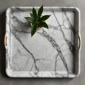 Carrara White Marble Tray