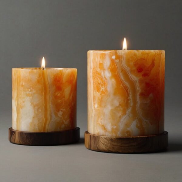 Citrus Onyx Candle Holders - Image 2