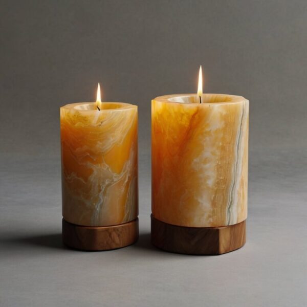 Citrus Onyx Candle Holders - Image 4