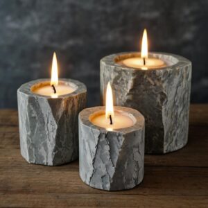 Clear Candle Holders