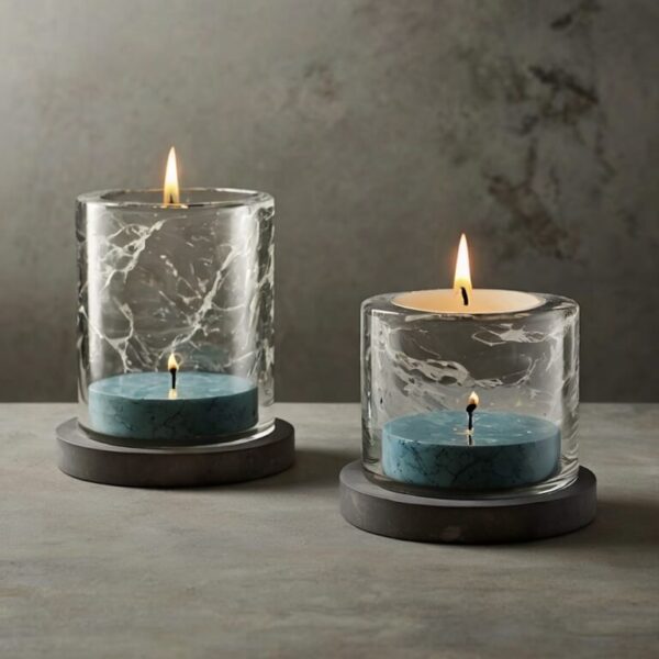 Clear Candle Holders - Image 4