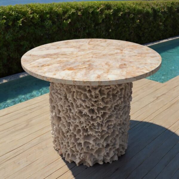 Coral Stone Outdoor Table