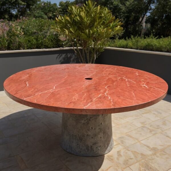 Coral Stone Outdoor Table - Image 2