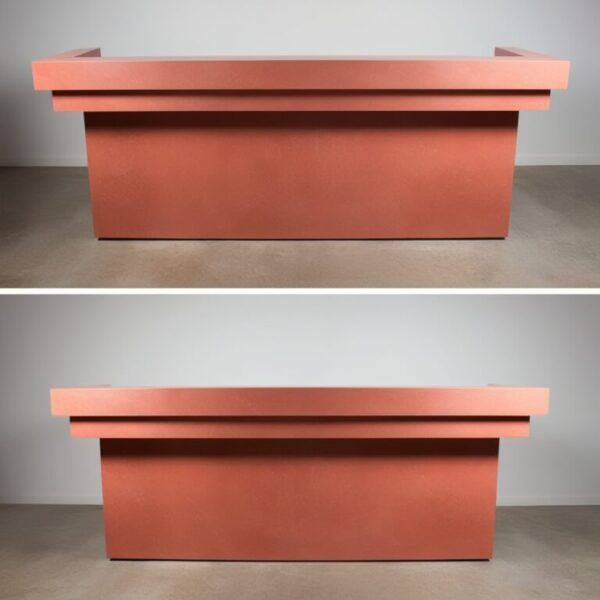Coral Stone Reception Desk - Image 3