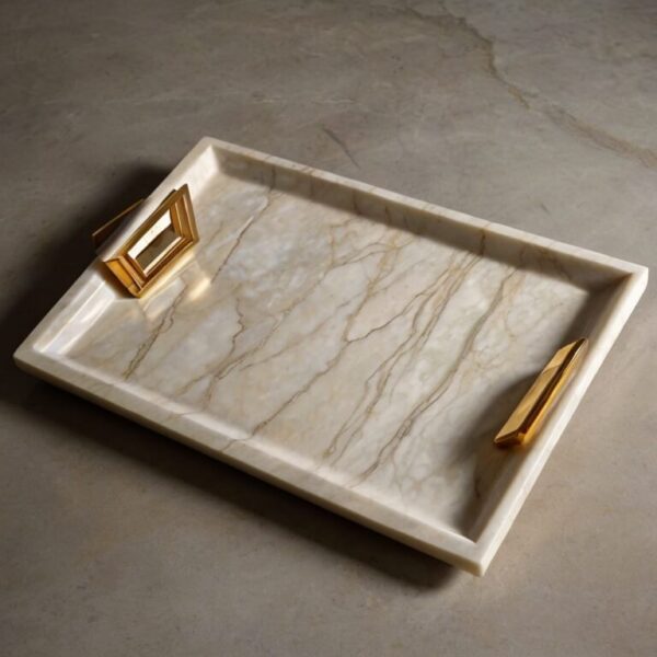 Crema Marfil Marble Tray - Image 3