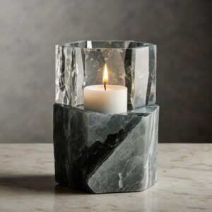 Crystal Quartzite Candle Holders