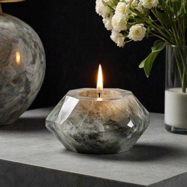 Crystal Quartzite Candle Holders - Image 4