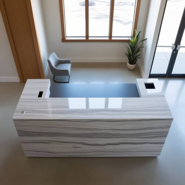 Crystal Quartzite Reception Desk - Image 3