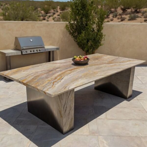 Desert Quartzite Outdoor Table