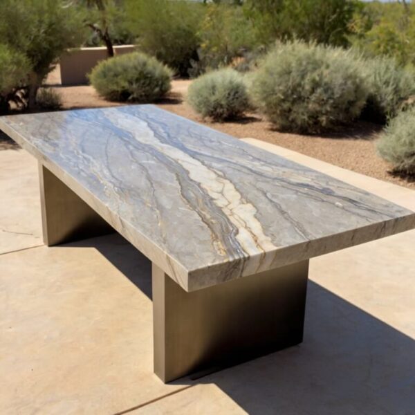 Desert Quartzite Outdoor Table - Image 3
