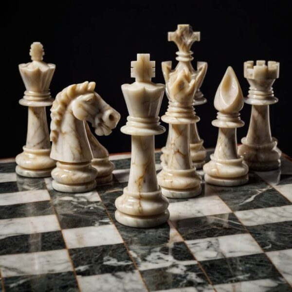 Dolomite Marble Marble Chess Set - Image 2