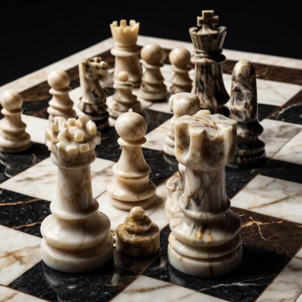 Dolomite Marble Marble Chess Set - Image 3