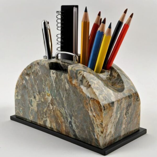 Fossil Stone Desk Organizer - Image 4