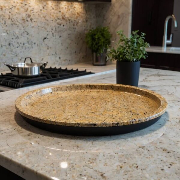 Giallo Ornamental Granite Tray - Image 4