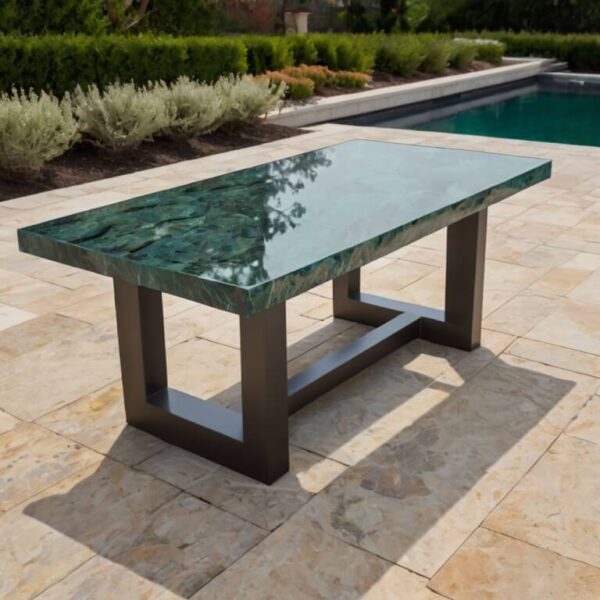 Glass Outdoor Table