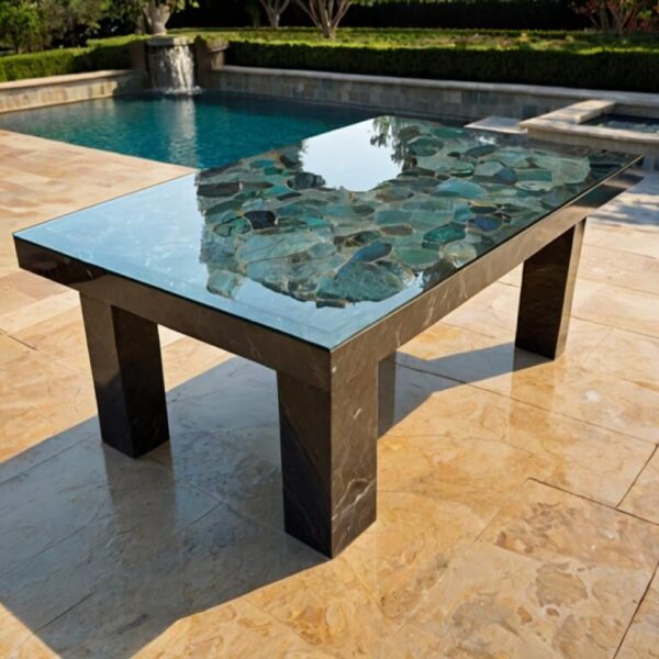 Glass Outdoor Table - Image 2