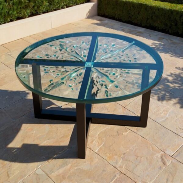 Glass Top Outdoor Table - Image 3