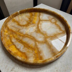 Gold Onyx Tray