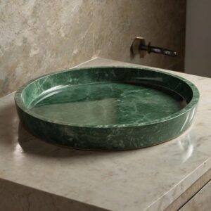 Green Bathroom Tray