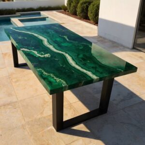 Green Onyx Outdoor Table