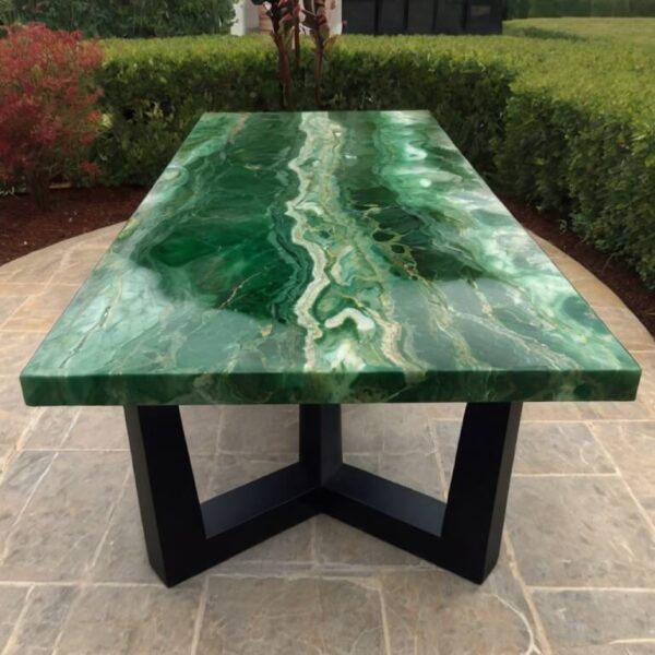 Green Onyx Outdoor Table - Image 2
