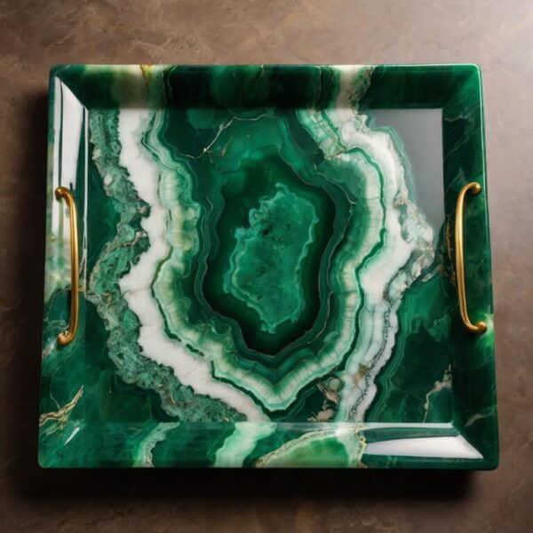 Green Onyx Tray