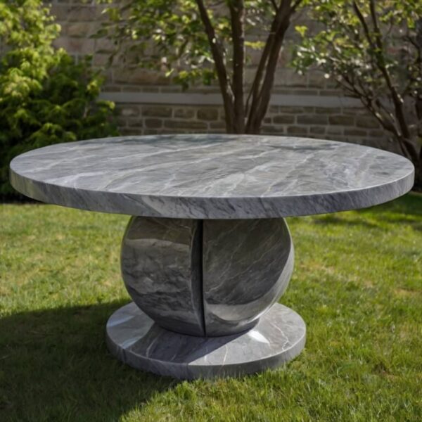 Grey Macaubas Quartzite Outdoor Table