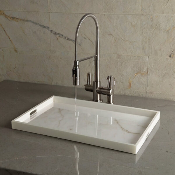HanStone White Quartz Tray - Image 3