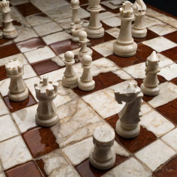 Hanstone White Quartz Chess Set
