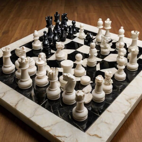Hanstone White Quartz Chess Set - Image 2