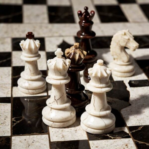 Hanstone White Quartz Chess Set - Image 3