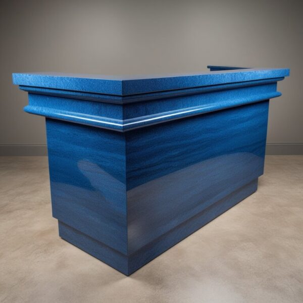 Himalayan Blue Granite Reception Desk - Image 2