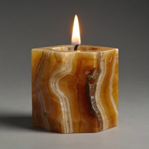 Honey Onyx Candle Holders