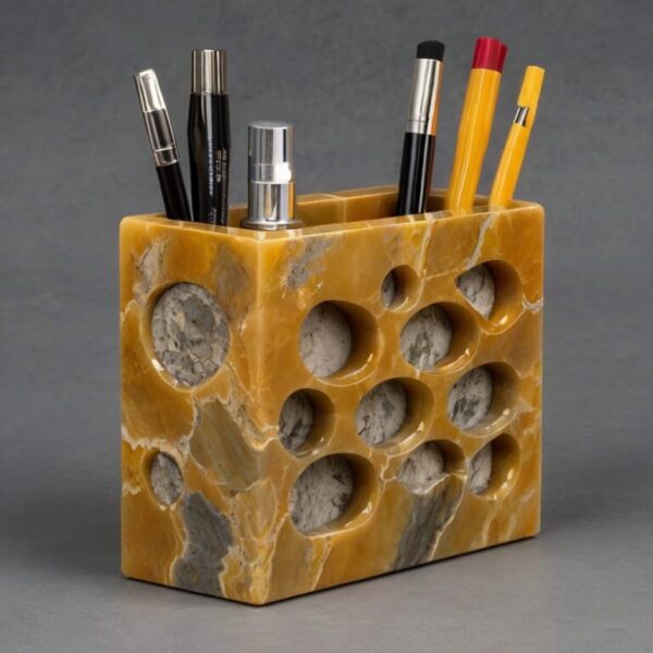 Honey Onyx Desk Organizer - Image 3