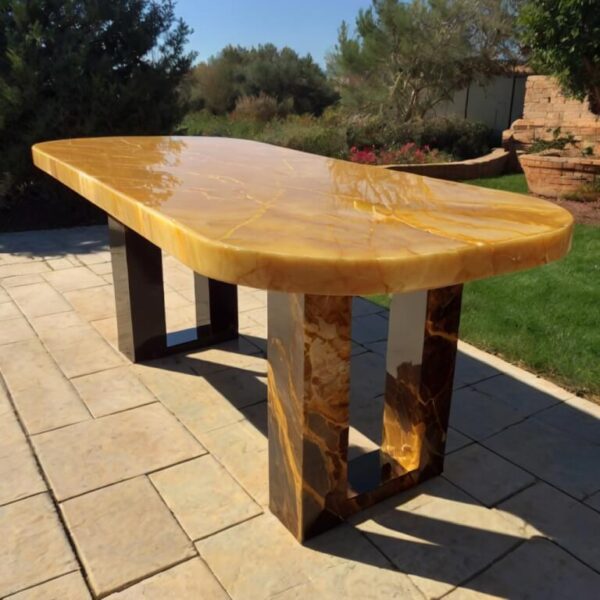 Honey Onyx Outdoor Table - Image 3