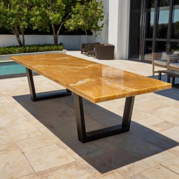 Honey Onyx Outdoor Table - Image 4