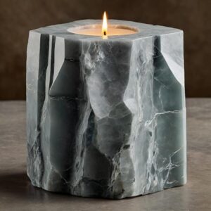 Iceberg Quartzite Candle Holders