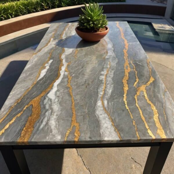 Ipanema Quartzite Outdoor Table - Image 2