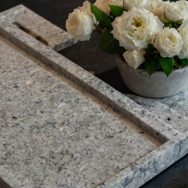 Kashmir White Granite Tray - Image 2