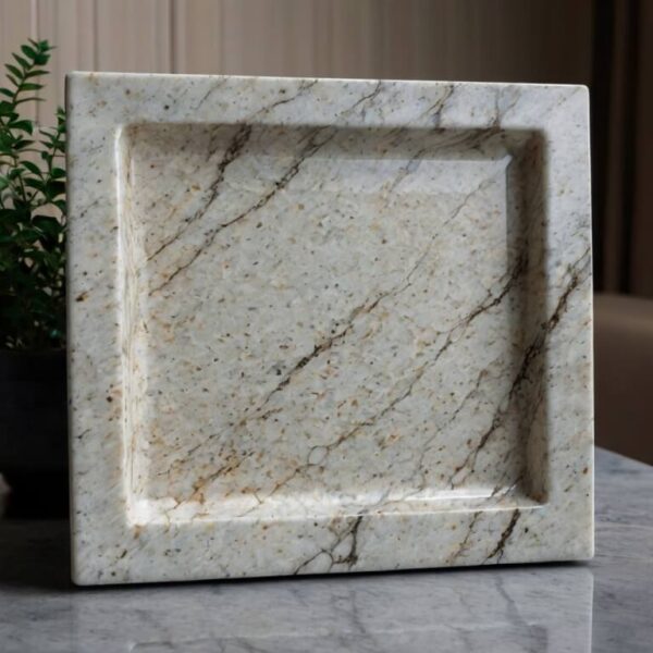 Kashmir White Granite Tray - Image 3
