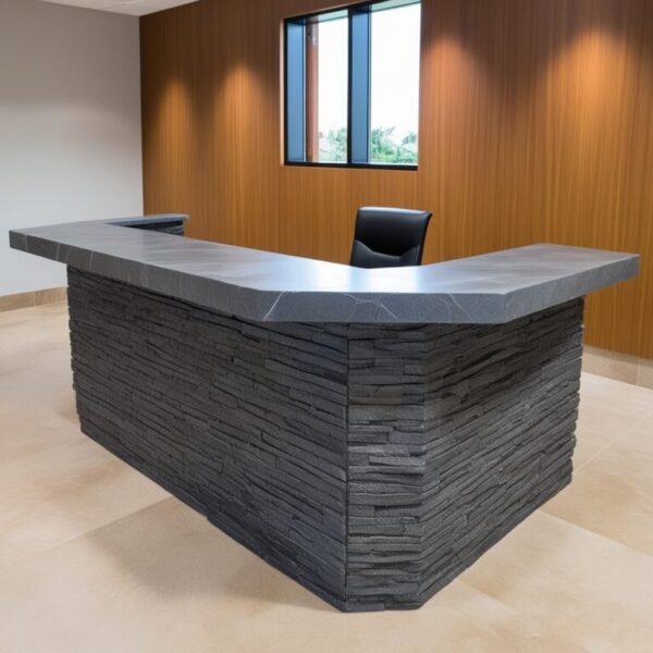 Lava Stone Reception Desk