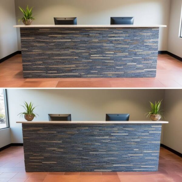 Lava Stone Reception Desk - Image 2