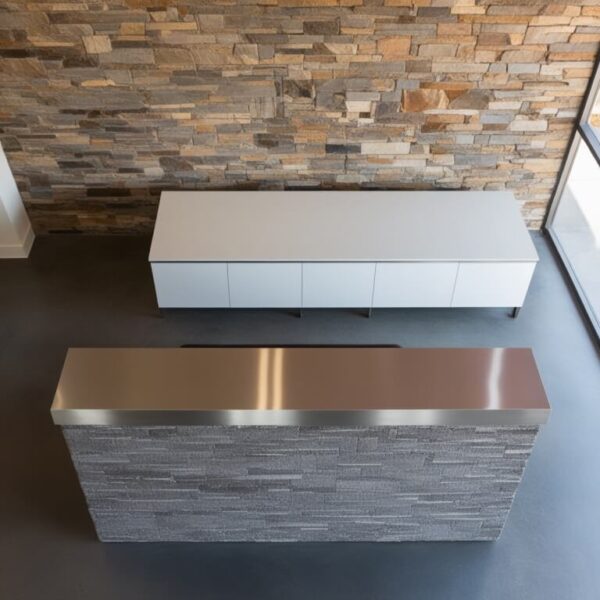 Lava Stone Reception Desk - Image 3