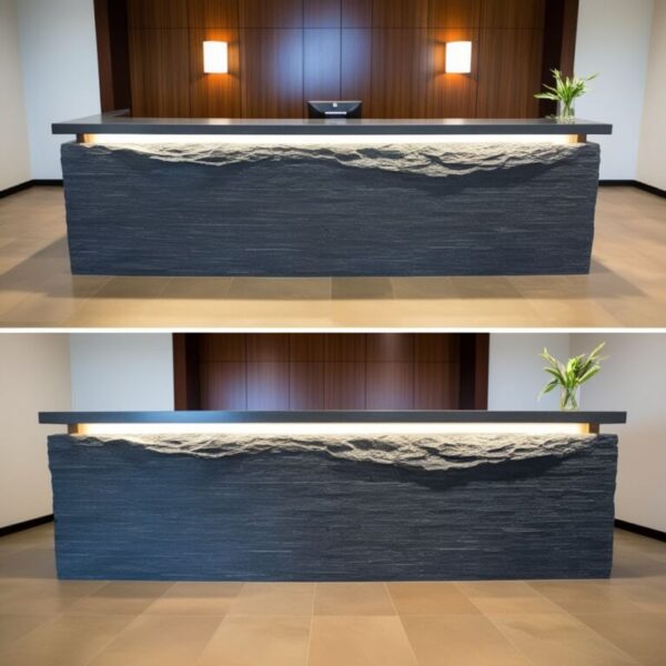 Lava Stone Reception Desk - Image 4