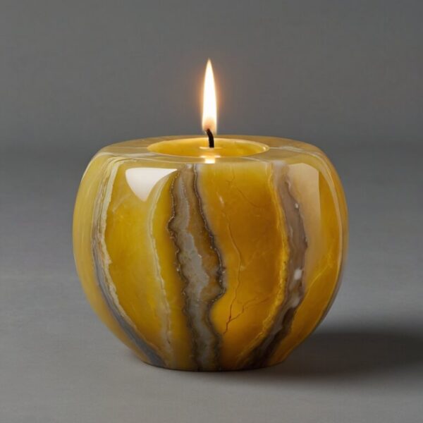 Lemon Onyx Candle Holders - Image 3