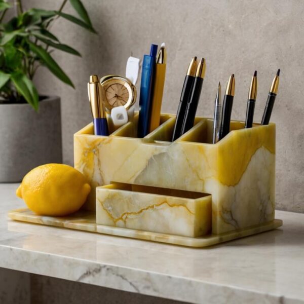 Lemon Onyx Desk Organizer - Image 2