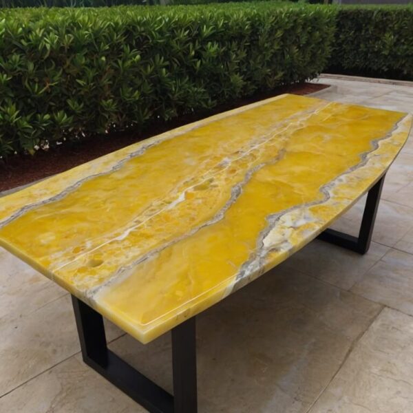 Lemon Onyx Outdoor Table - Image 4