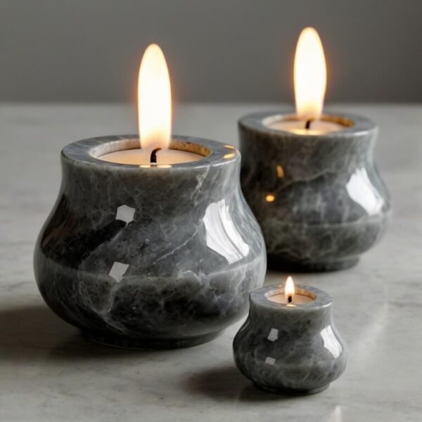 Lg Viatera Minuet Quartz Candle Holders - Image 2